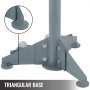VEVOR Underhoist Stand 1500 LBS Capacity Pole Jack Heavy Duty Jack Stand Car Support Jack Lifting from 1.1 m to 1.8 m, Triangular Base, Two Wheels, Easy Adjustment, Automotive Support, Grey