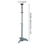 VEVOR Underhoist Stand 1500 LBS Capacity Pole Jack Heavy Duty Jack Stand Car Support Jack Lifting from 1.1 m to 1.8 m, Triangular Base, Two Wheels, Easy Adjustment, Automotive Support, Grey