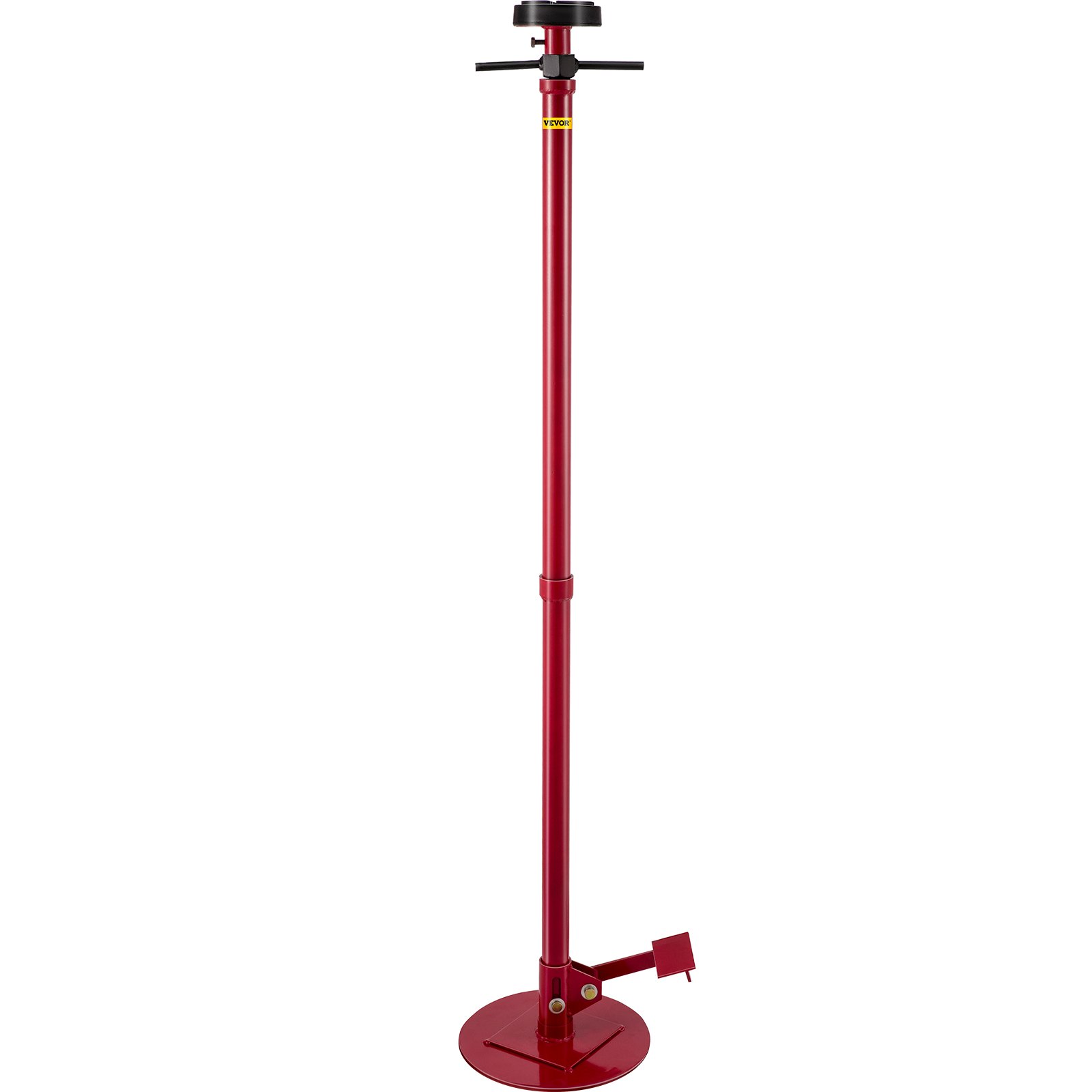 VEVOR Underhoist Stand Pole Jack 3/4-T Capacity Car Support Jack with Pedal Red
