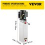 VEVOR Hydraulic Pump 2.2KW Car Lift Hydraulic Power Unit Hydraulic Power Pack 220V 3HP 50HZ 2750 PSI for Two and Four Post Lift Auto Hoist Car Lift with 6L Plastic Reservoir