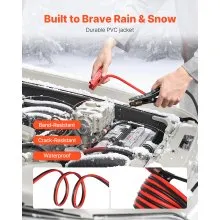 VEVOR Jumper Cables for Car Battery, 20 Feet, 4 Gauge Heavy Duty Automotive Booster Cables for Jump Starting Dead or Weak Batterie, with Carrying Bag, for Cars, Trucks, SUVs, Emergency Roadside Kit