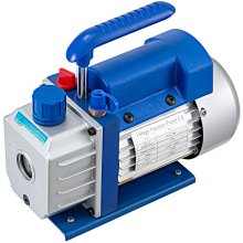 VEVOR 2.5CFM Vacuum Pump 1 Stage1-4HP Air Vacuum Pump Air Conditioning Pump 220V / 50hz Refrigerant Vacuum Pump HVAC 1440 RPM ac vacuum pump ac manifold