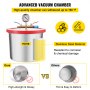 VEVOR 2 Gallon Vacuum Chamber kit Stainless Steel Degassing Chamber 7.5L Vacuum Degassing Chamber kit for Degassing Urethanes Silicones Epoxies and Resins