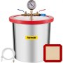 3Gallon Stainless Steel Vacuum Chamber Kit Single or Dual Stage 3-9 CFM Pumps AU