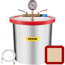 3 gallon 12l vakuumkammer rustfrit stålsæt Epoxyafgasning urethan