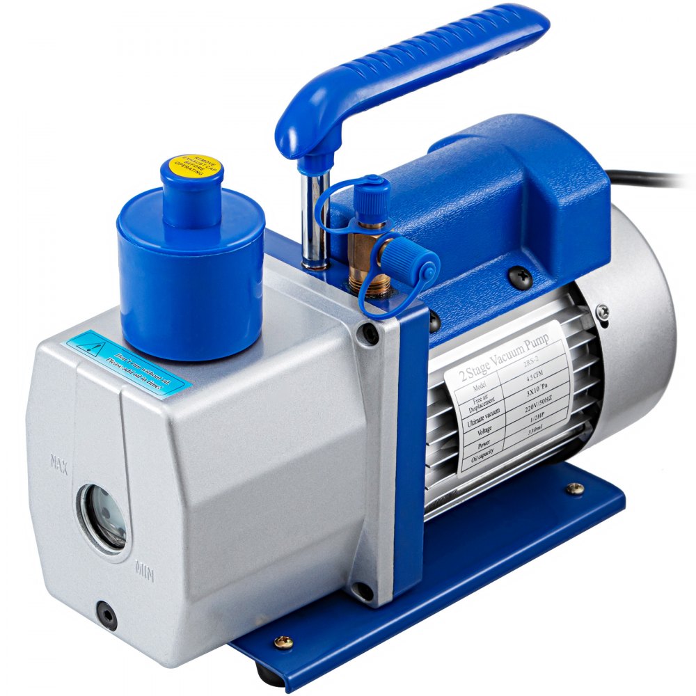 4.5cfm 2 Stage Refrigerant Vacuum Pump Refrigeration Air Condition 128l/min