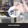 VEVOR 3 Gallon Vacuum Chamber Kit Stainless Steel Degassing Chamber 12L Vacuum Degassing Chmaber Kit with 4CFM Two Stage Vacuum Pump Kit (4CFM Vacuum Pump 2 Stage + 3 Gallon Vacuum Chamber)