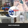 VEVOR 5CFM Vacuum Pump Stainless Steel Vacuum Pump HVAC 110V AC Vacuum Pump with 2 Gallon Vacuum Chamber (5CFM Vacuum Pump 1 Stage + 2 Gallon Vacuum Chamber)