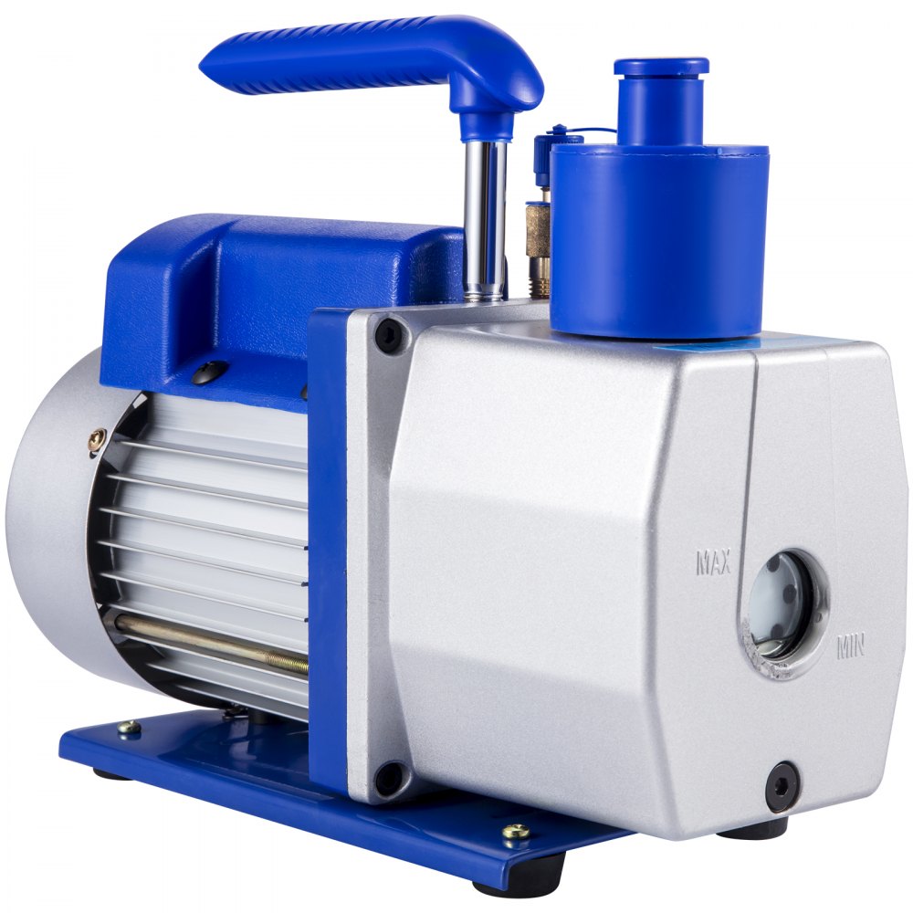 VEVOR Vacuum Pump 6CFM Dual Stage Refrigerant Vacuum Pump 1/2 HP HVAC Rotary Auto Refrigerant Vacuum Pump, Air Conditioner Refrigerant HVAC Air Tool for Automobile Reparation Vacuum Evacuation