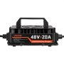 VEVOR Golf Cart Battery Charger 48V 20A Club Car EZGO Lithium Smart Charger, for LiFePO4 Battery, Aluminum Alloy Shell, Trickle Charging, LED Indicator, Cooling Fan, for Forklift, RV, IP67 Waterproof