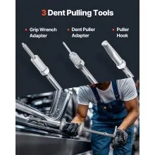 VEVOR 9-Way Slide Hammer Puller Set, 15PCS Front Wheel Hub Bearing Remover & Rear Wheel Axle Hub Dent Shaft Puller Tool Kit, Axle Bearing Puller Tool Kit and Slide Hammer Remover Set with Carry Box