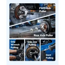 VEVOR 9-Way Slide Hammer Puller Set Front Rear Wheel Hub Bearing Remover 15PCS