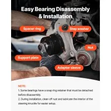 Master Wheel Hub and Bearing Remover & Installer Tool Kit for FWD Vehicles