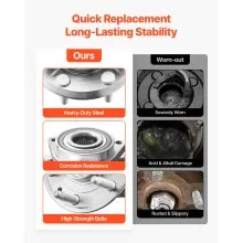 VEVOR Front/Rear Wheel Bearing & Hub Assembly Fit for 2016-2017 Chevy Traverse LS Sport Utility Buick Enclave Convenience Leather Premium GMC Acadia 4-Door OEM 513277, Wheel Bearing Hub Assembly Set