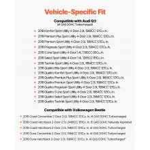 VEVOR 2PCS Front Wheel Bearing & Hub Assembly Fit for 2018 Audi Q3 Komfort Premium Plus Sport Utility 4-Door Volkswagen Beetle Coast Convertible 2-Door 2.0L OEM 513253, Wheel Bearing Hub Assembly Set