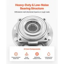VEVOR 2PCS Front Wheel Bearing & Hub Assembly Fit for 2016 Ford F-250 Super Duty Base King Ranch Lariat Platinum XL Crew Cab Pickup 4-Door OEM 515130, Wheel Bearing Hub Assembly Set with ABS Sensor