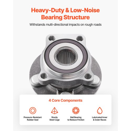 Front Wheel Hub & Bearing Assembly For Subaru Forester/Impreza/Outback/Legacy (2005-2014) | ABS Compatible - View #10