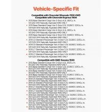 VEVOR 2PCS Front Wheel Bearing & Hub Assembly Fit for Chevy Silverado 1500 4WD 2013 Express 1500 GMC Savana 1500 Base Standard Cargo Van OEM 515036, Wheel Bearing Hub Assembly Set with ABS Sensor