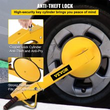 VEVOR 2pcs Wheel Lock Clamp Boot Tire Claw Heavy-Duty Anti Theft Parking Boot Car Tire Claw Parking Boot Lock (2 pc)