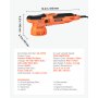 VEVOR Car Buffer Polisher, 150mm Dual Action Polisher Buffer Waxer, 650W 6 Variable Speeds 2000-6800RPM Random Orbital Polisher Kit for Cars Detailing, Waxing, Polishing