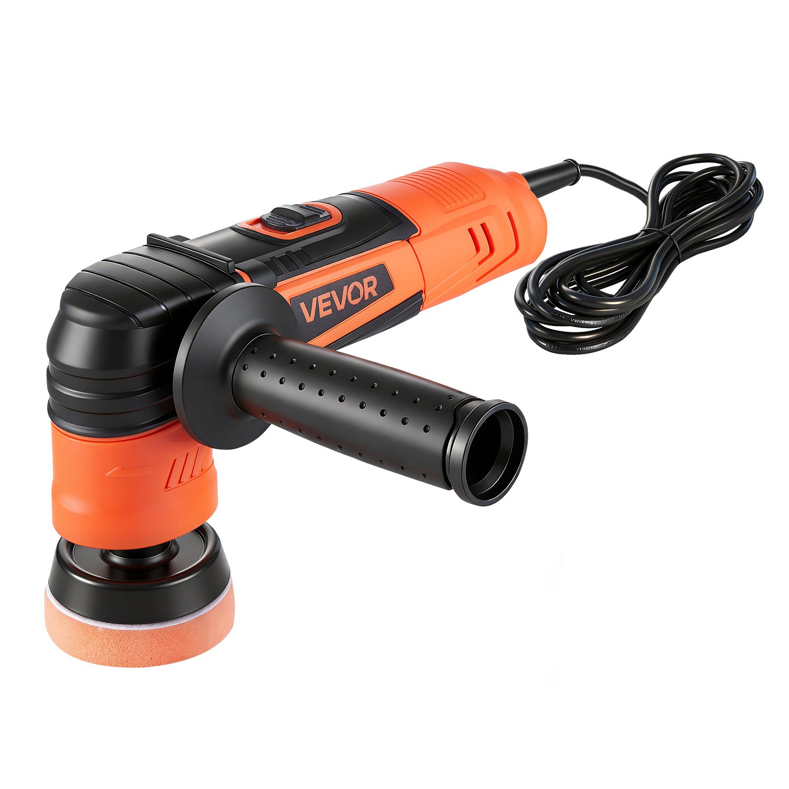 VEVOR Car Buffer Polisher, 30/50/76 mm Rotary Polisher Buffer, 600W 6 Variable Speeds 1000-4500RPM Car Polisher Waxer Kit for Cars Detailing, Waxing, Polishing, Scratch Removal
