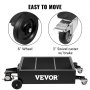 VEVOR Oil Drain Pan 25 Gallon Oil Drain Tank, 95L Low Profile Oil Drain Pan, Large Capacity Oil Change Pan, Foldable Hand, with Electric Pump, Hose, Swivel Casters for Car, SUV, Trucks Oil Draining