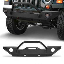 VEVOR Front Bumper Compatible with 2007-2018 Wrangler JK/JKU with Winch Plate