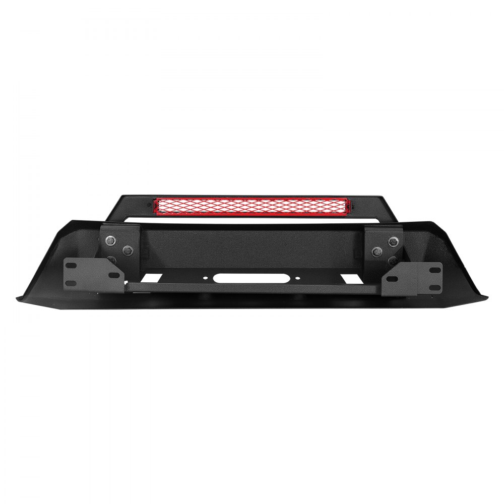 VEVOR Front Bumper Compatible with 2016-2023 Toyota Tacoma (Excluding Tacoma TRD/Tacoma TRD Sport), Pickup Truck Bumper with Winch Plate & D-Ring Mounts, Heavy-Duty Steel Front Bumpers with E-Coating and Bull Bar