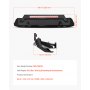 VEVOR Front Bumper Compatible with 2016-2023 Toyota Tacoma (Excluding Tacoma TRD/Tacoma TRD Sport), Pickup Truck Bumper with Winch Plate & D-Ring Mounts, Heavy-Duty Steel Front Bumpers with E-Coating and Bull Bar