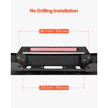 VEVOR Front Bumper Compatible with 2016-2023 Toyota Tacoma with Winch Plate