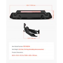 VEVOR Front Bumper Compatible with 2016-2023 Toyota Tacoma with Winch Plate