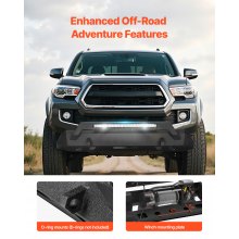 VEVOR Front Bumper Compatible with 2016-2023 Toyota Tacoma with LED Light Bar