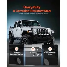 VEVOR Front Bumper Compatible with 2018-2024 Jeep Wrangler JL JLU & Gladiator JT