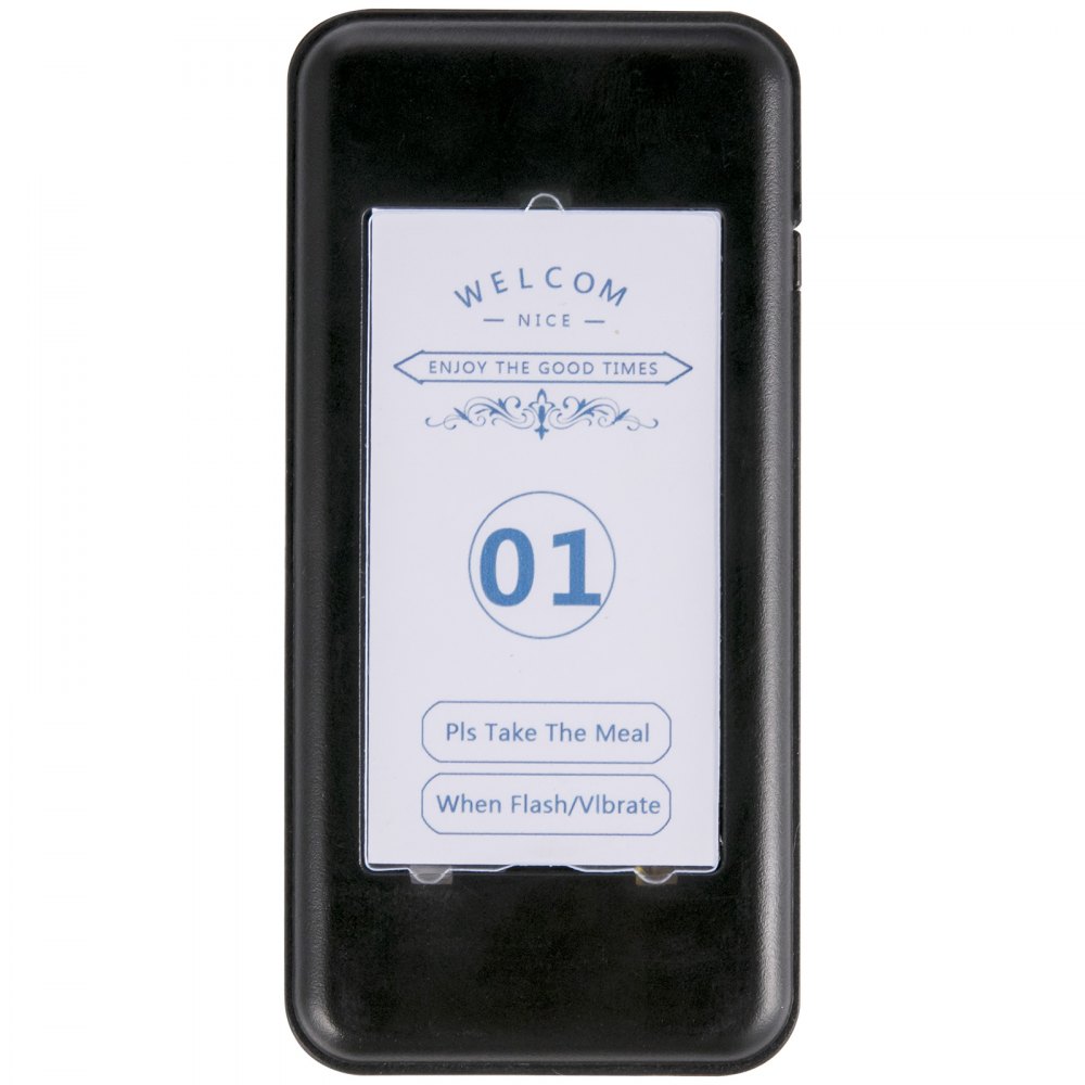VEVOR Restaurant Pager 16 Coasters Paging System Max 98 Nursery Pager Wireless Paging Queuing Calling System with Vibration, Flashing and Buzzer for Social Distance Food Truck, Hotels and Cafés