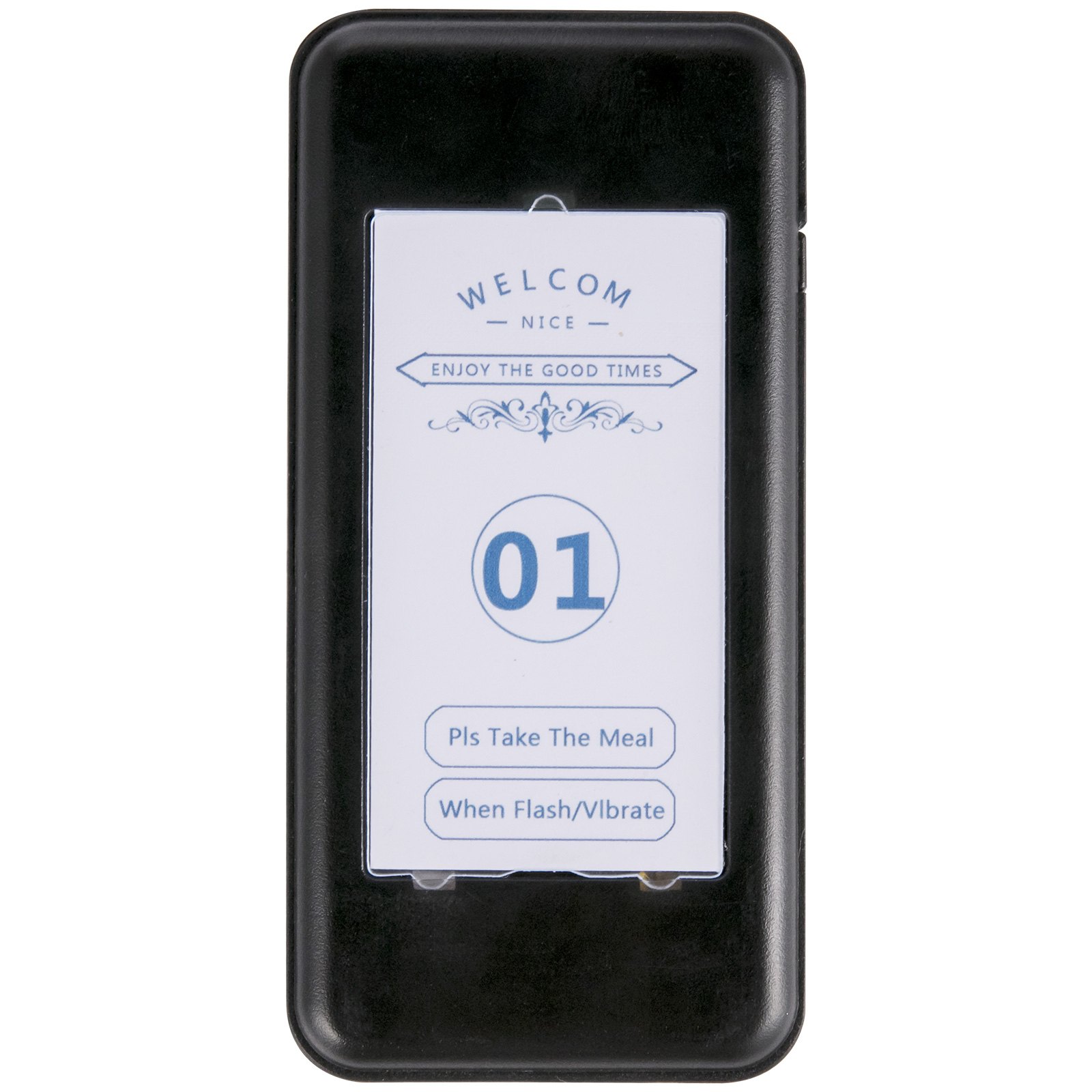 VEVOR Restaurant Pager 16 Coasters Paging System Max 98 Nursery Pager Wireless Paging Queuing Calling System with Vibration, Flashing and Buzzer for Social Distance Food Truck, Hotels and Cafés
