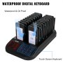 VEVOR F103 Restaurant Paging System 20 Coasters Wireless Pagers w/ Touch Screen