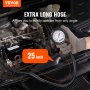 VEVOR Compression Tester Adapter Kit, 9 kpl Auton moottorin sylinterin vuodon alaspuristustesti, tarkka kaksoisasteikkopainemittari 0-300 psi, pitkät letkut ja kotelo moottorin sylintereille