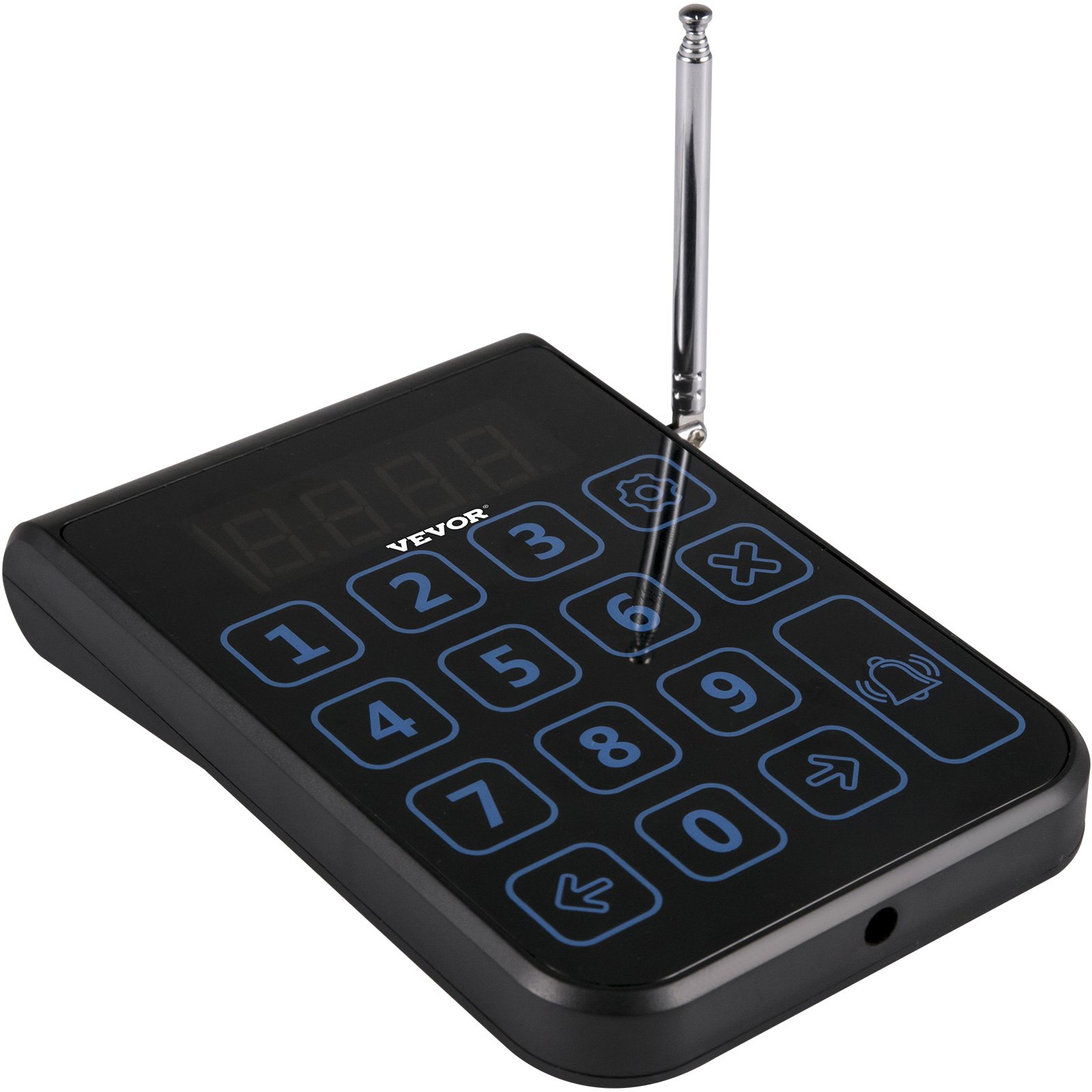 VEVOR Restaurant Pager 10 Coasters Paging System Max 999 Nursery Pager Wireless Paging Queuing Calling System with Vibration, Flashing and Buzzer for Social Distance Food Truck, Church and Clinic