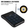 VEVOR R100 Wireless Calling System, Restaurant Pager System 30 Pagers,Max 999 Beepers, Touch Keyboard with Vibration, Flashing and Buzzer for Church, Nurse,Hospital & Hotel