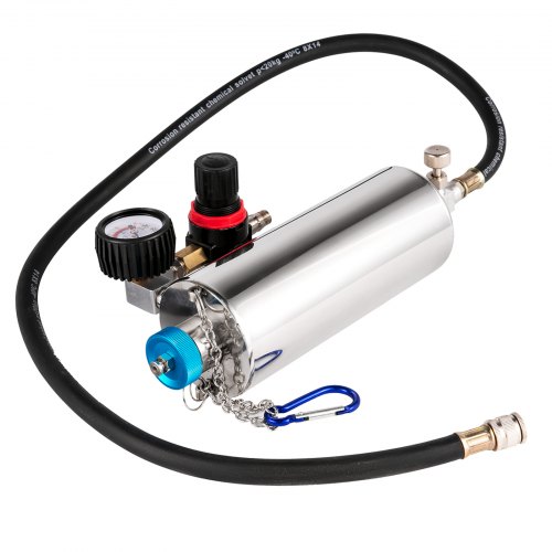 VEVOR Non-dismantle Injector Cleaner 600ML Automotive Non-dismantle Gasoline Fuel Injector Tester and Cleaner Fuel System Fuel Injector Cleaner Tool Set for Petrol EFI Throttle (0-140PSI)