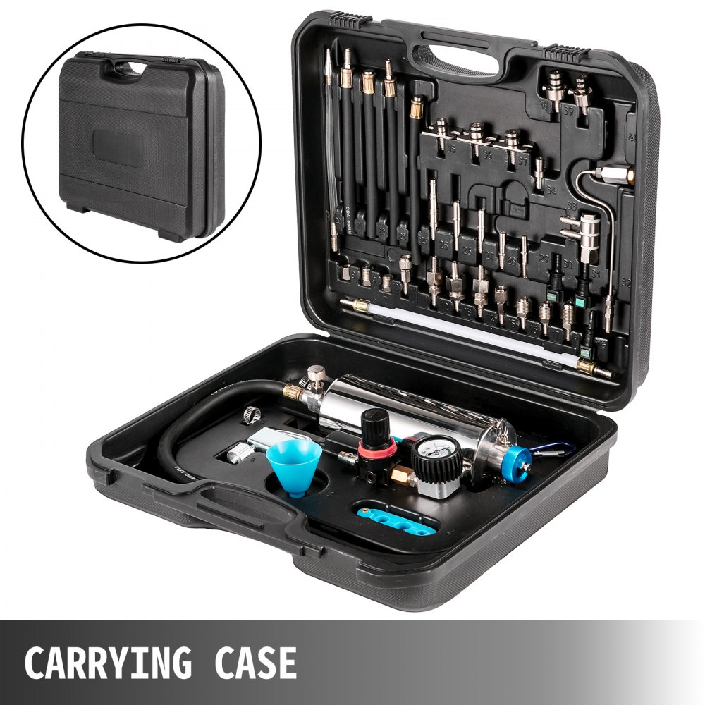 VEVOR Non-dismantle Cleaner Automotive Non-dismantle Fuel Injector Tester and Cleaner Fuel System Fuel Injector Cleaner Tool Set for Petrol EFI Throttle (non-dismantle)