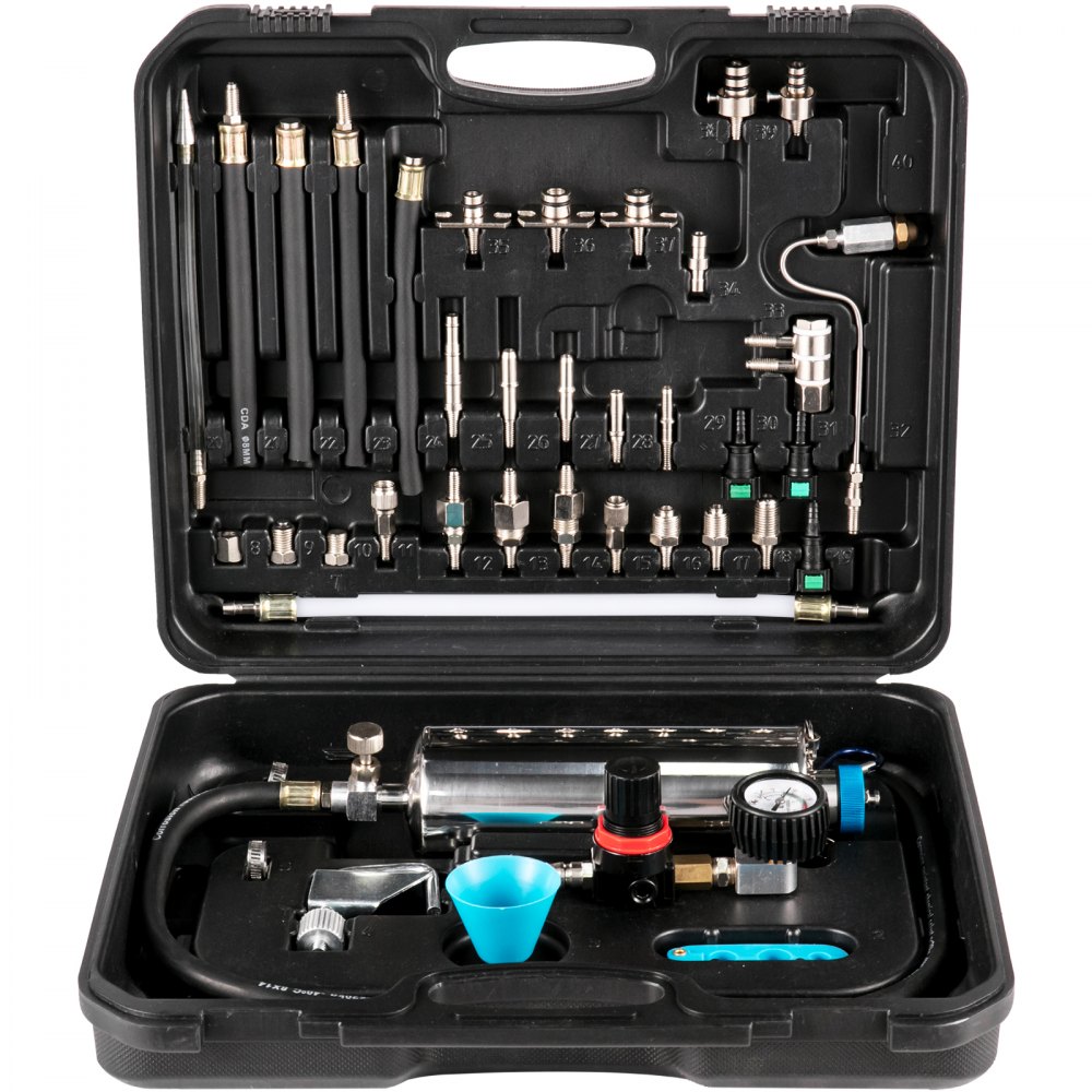 VEVOR Non-dismantle Cleaner Automotive Non-dismantle Fuel Injector Tester and Cleaner Fuel System Fuel Injector Cleaner Tool Set for Petrol EFI Throttle (non-dismantle)