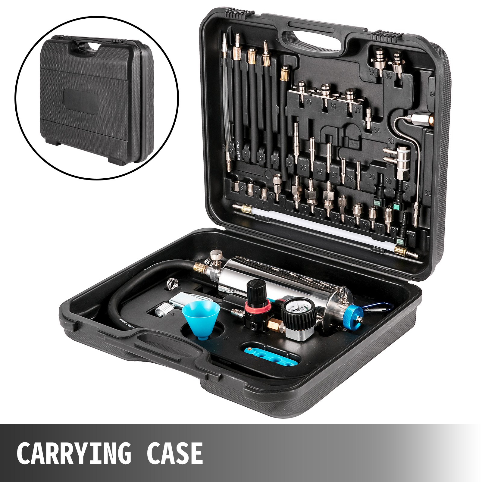 VEVOR Non-dismantle Cleaner Automotive Non-dismantle Fuel Injector Tester and Cleaner Fuel System Fuel Injector Cleaner Tool Set for Petrol EFI Throttle (non-dismantle)