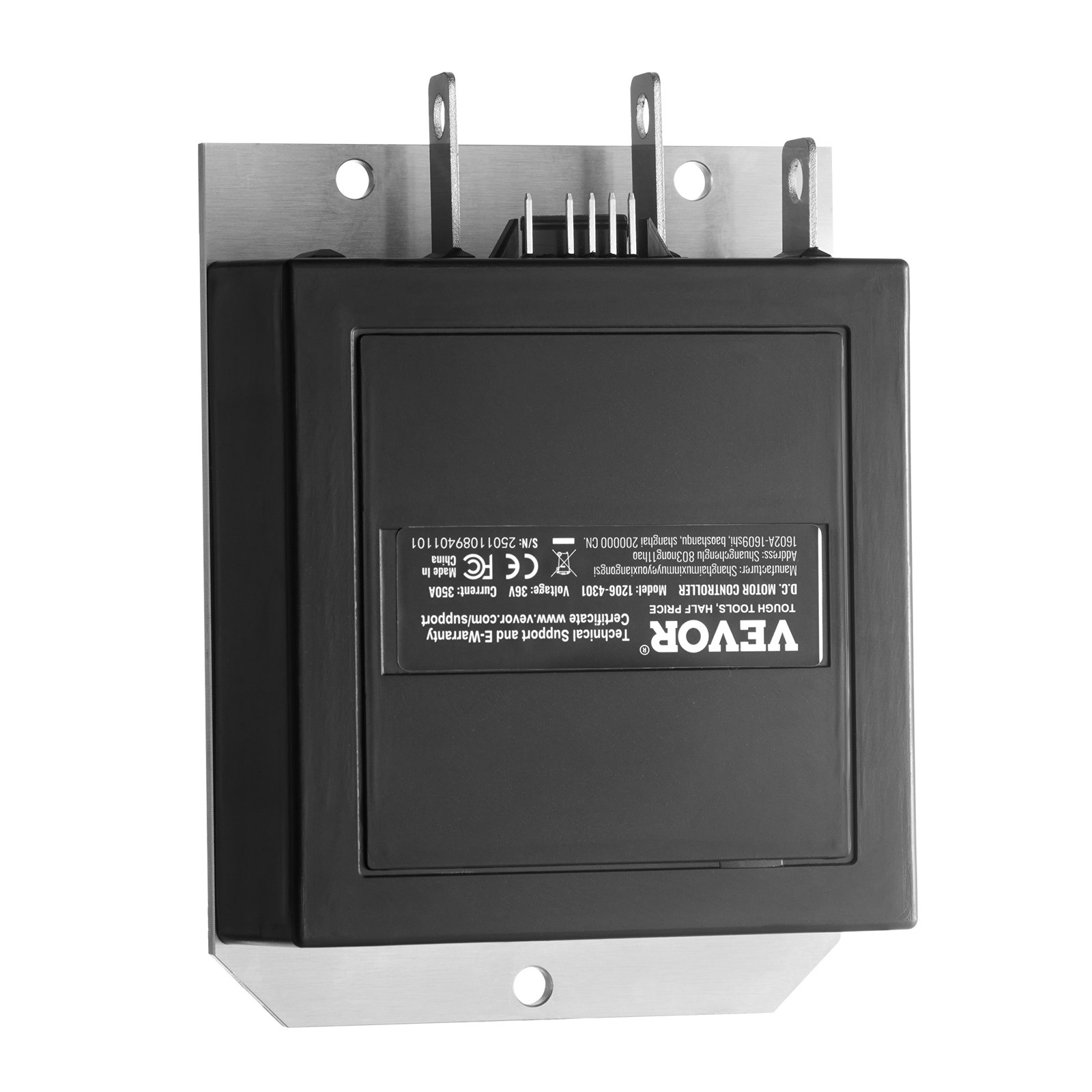 VEVOR Golf Cart Speed Controller, 36V and 350A, DC Motor Controller Replacement for 1994-2019 EZGO Golf Carts, IP65 Rated Protection, Aluminum Alloy & ABS Housing, Compatible with 1206-4301 Models
