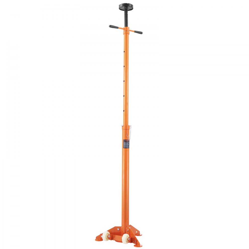 VEVOR underhoist stativ, 3/4 ton kapacitet stang donkraft, Heavy Duty donkraft stativ, bilstøtte donkraft løft fra 43,3" til 70,9", trekantet base, to hjul, nem justering, bilstøtte