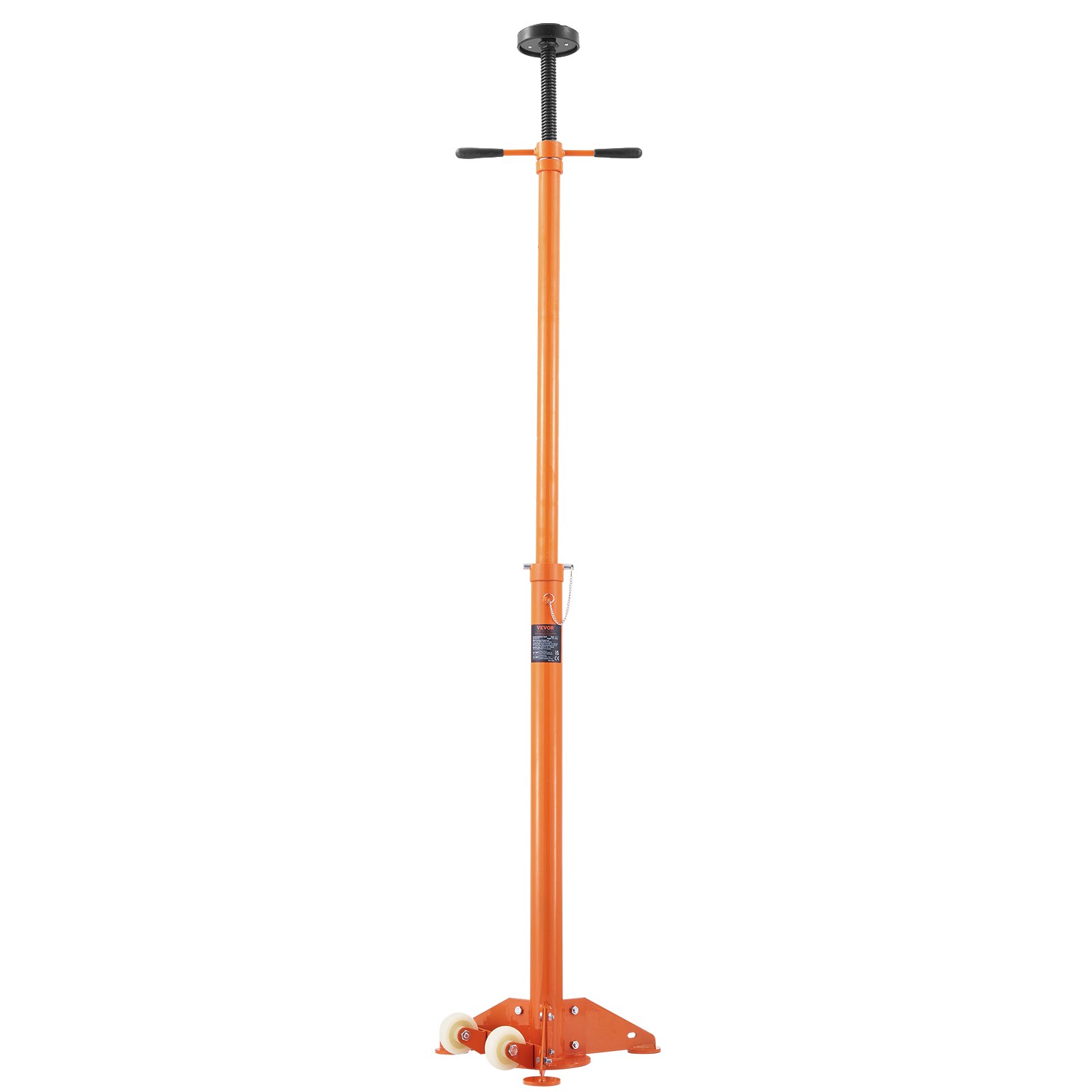 VEVOR underhoist stativ, 3/4 ton kapacitet stang donkraft, Heavy Duty donkraft stativ, bilstøtte donkraft løft fra 43,3" til 70,9", trekantet base, to hjul, nem justering, bilstøtte