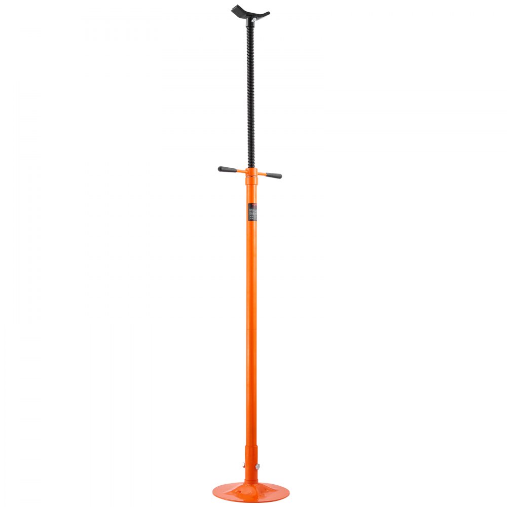 orange VEVOR underhoist support stand with adjustable height and sturdy base.