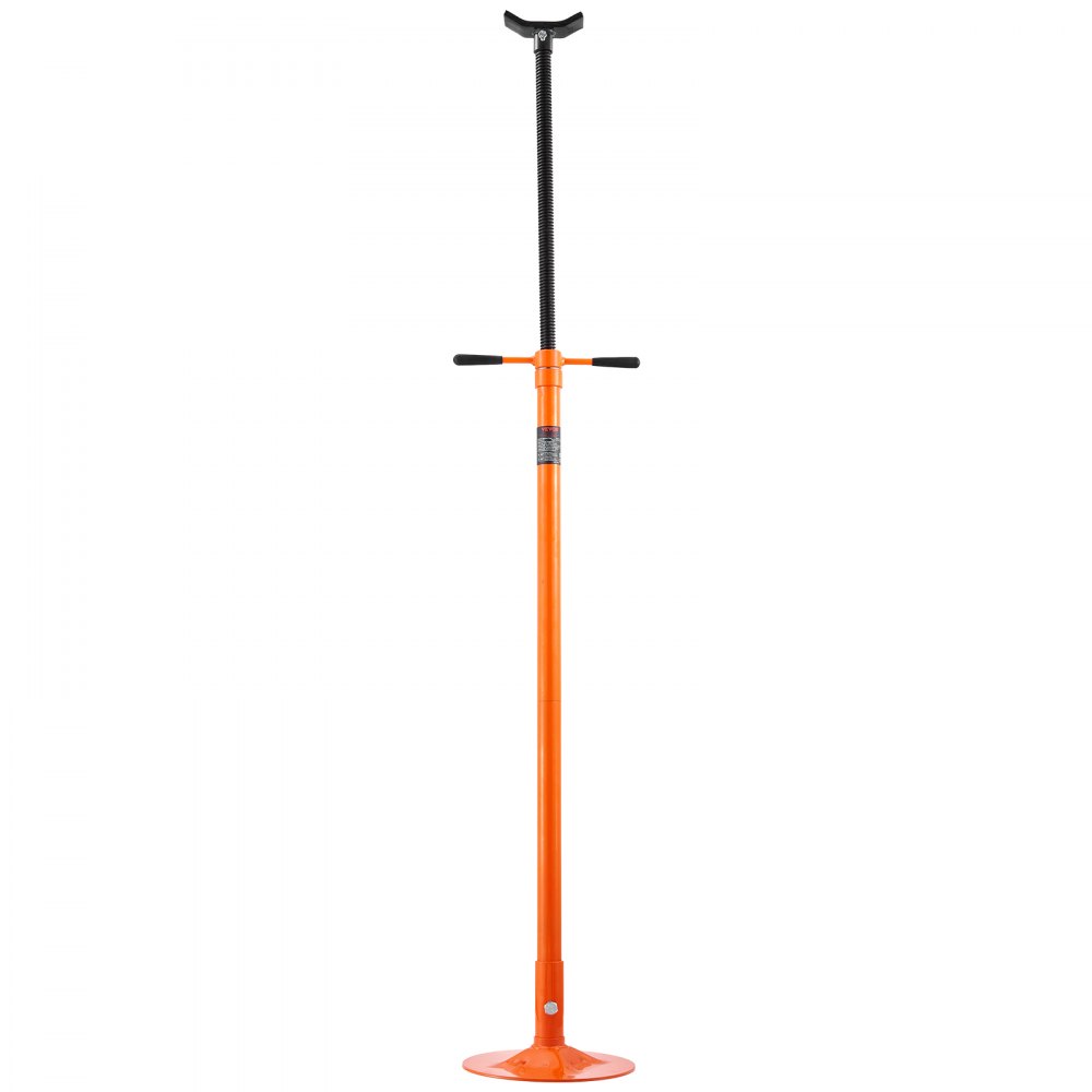 VEVOR underhoist support stand in bright orange with adjustable height and sturdy base.