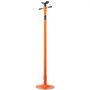 orange VEVOR underhoist support stand with a wide base and adjustable top, ideal for vehicle maintenance.