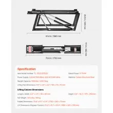 5000 lbs Car Lift Adjustable Car Lifts with Remote Control for Home